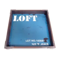 Dienblad 35 x 35 cm Hout metal look Loft